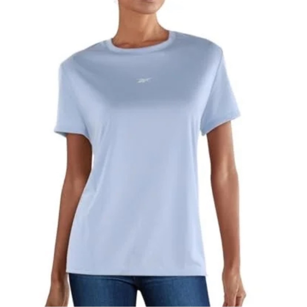 Reebok Womens Performance Tech Basic T-Shirt pale blue M